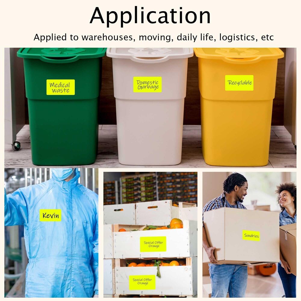 9759 3x5 Inch Color Coding Labels - 4 Rolls 1000Pcs Rectangle Strong - Picture 8 of 8